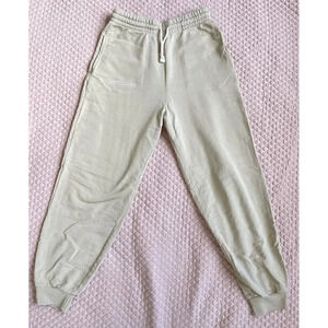 Tan Lines by Sivan Ayla Cream Color Sweat Pants Loungewear Sz Medium Made In USA